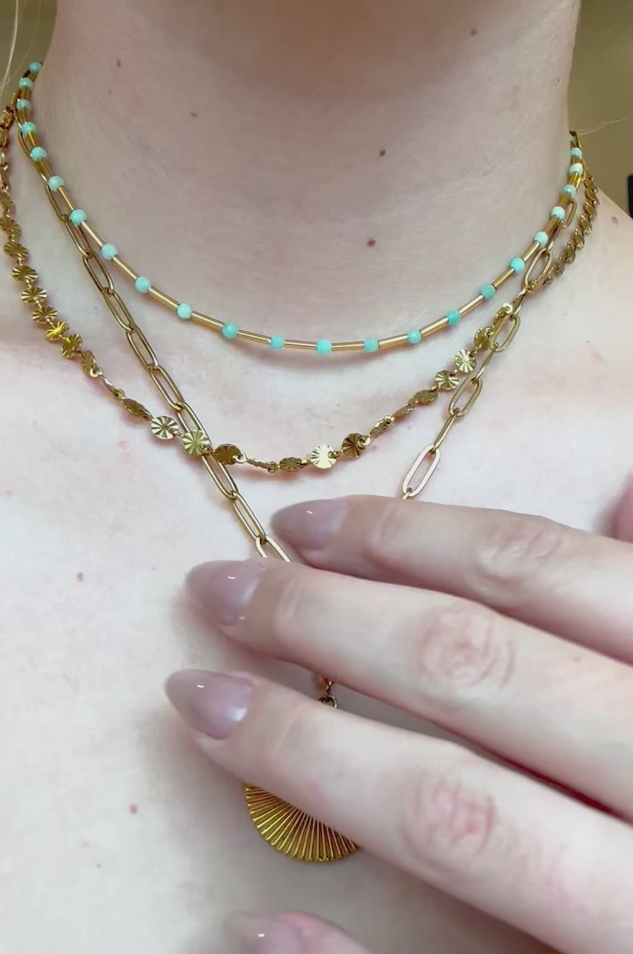 Lottie Burst Necklace | Gold