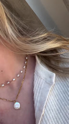 Delilah Pearl Necklace | Gold & Silver