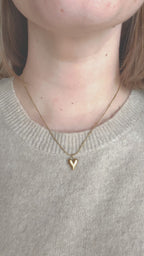 Brave Heart Necklace | Gold